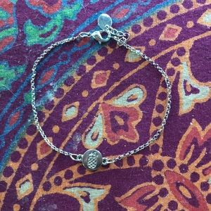 Silver pineapple bracelet